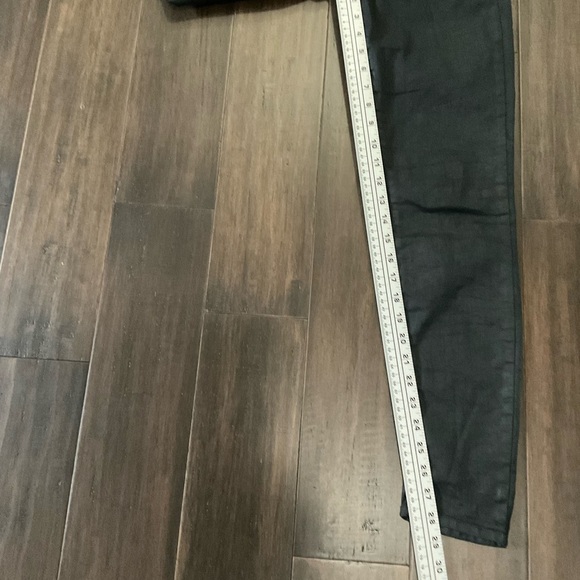 Mother The Looker Dare I Be Happy Black Mid Stretch Denim Jeans Size 28 - Picture 5 of 6